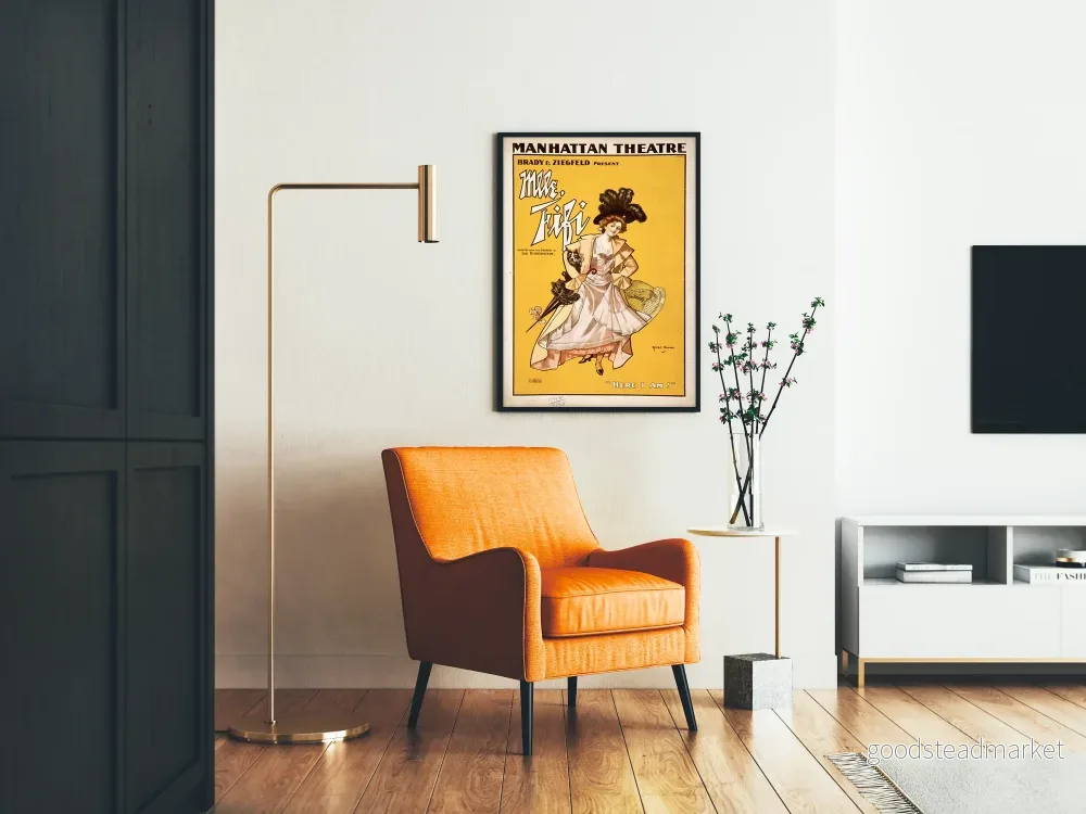 Vintageposter Mlle Fifi Manhattan Theatre väggdekoration - Bild 2
