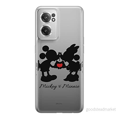 ERT GROUP mobiltelefonfodral för Oneplus NORD CE 2 originalt och officiellt licensierat Disney mönster Mickey & Minnie 003 optimalt anpassad till formen på mobiltelefonen, gedeeltelijk transparant 5905511282776