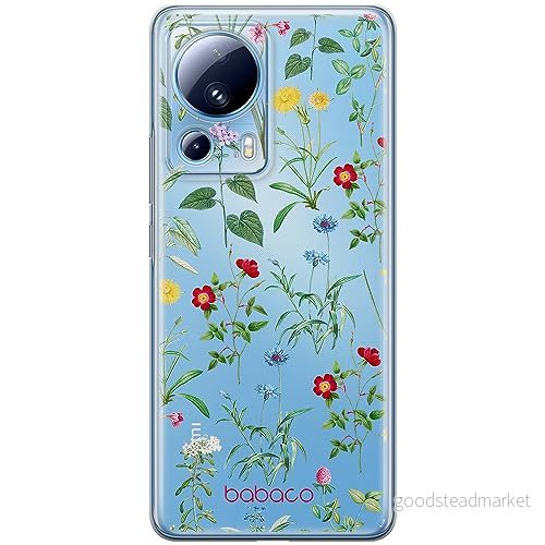 ERT GROUP mobiltelefonfodral för Xiaomi 13 LITE/CIVI 2 originalt och officiellt licensierat Babaco mönster Flowers 042 optimalt anpassad till formen på mobiltelefonen, gedeeltelijk transparant 5905511927189