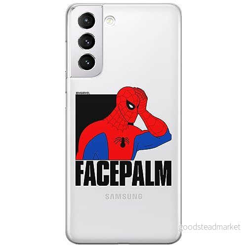 ERT GROUP mobiltelefonfodral för Samsung S21 originalt och officiellt licensierat Marvel mönster Spider Man 029 optimalt anpassad till formen på mobiltelefonen, gedeeltelijk transparant 5905795005634