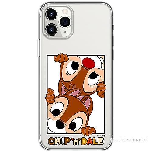 ERT GROUP mobiltelefonfodral för Iphone 11 PRO originalt och officiellt licensierat Disney mönster Chip & Dale 005 optimalt anpassad till formen på mobiltelefonen, gedeeltelijk transparant 5905795021740