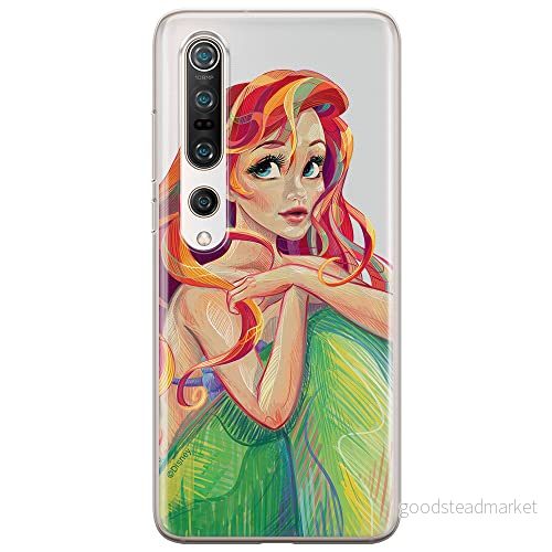 ERT GROUP mobiltelefonfodral för Xiaomi MI 10 / PRO originalt och officiellt licensierat Disney mönster Ariel 004 optimalt anpassad till formen på mobiltelefonen, gedeeltelijk transparant 5903537175713