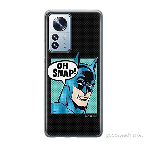 ERT GROUP mobiltelefonfodral för Xiaomi 12 / 12X originalt och officiellt licensierat DC mönster Batman 038 optimalt anpassad till formen på mobiltelefonen, fodral tillverkad av TPU plast 5905511493820