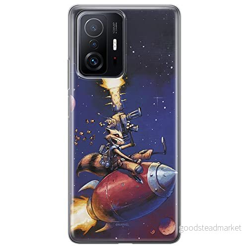 ERT GROUP mobiltelefonfodral för Xiaomi 11T 5G / PRO originalt och officiellt licensierat Marvel mönster Rocket 007 anpassad till formen på mobiltelefonen, fodral tillverkad av TPU plast 5904805554674