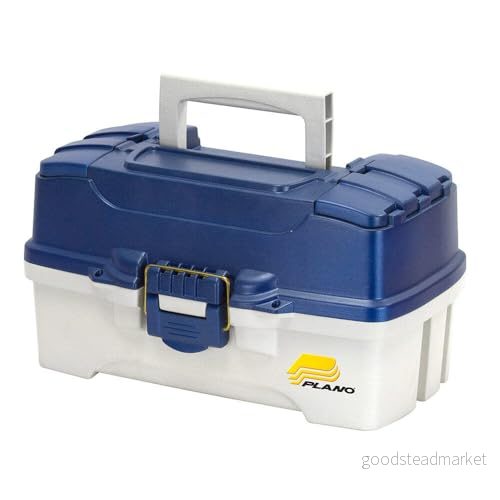 PLANO Tackle BoxFishing Organizer med två fack, bärbar förvaringsorganizer, verktygslåda, smådelar, löstagbara fiske, pärlstav, skol eller kontorsmaterial hantverksmaterial 24099662024