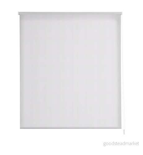 Estoralis BRAN "UTAN verktyg". Slät genomskinlig rullgardin, 45 x 150 cm, färg vit 8432404711985