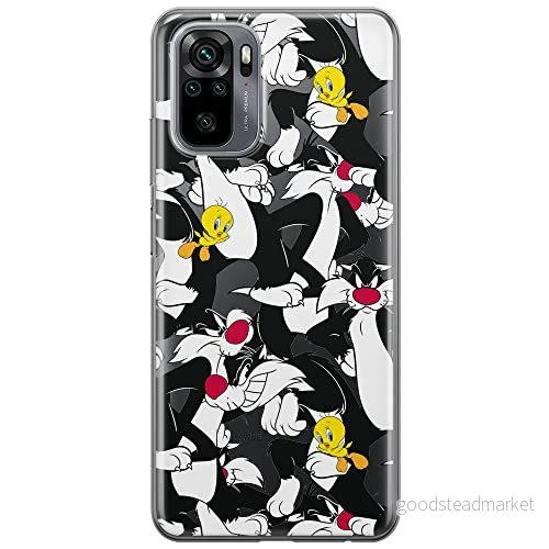 ERT GROUP mobiltelefonfodral för Xiaomi REDMI NOTE 10/ 10S originalt och officiellt licensierat Looney Tunes mönster Sylvester & Tweety 004, gedeeltelijk transparant 5903537187488