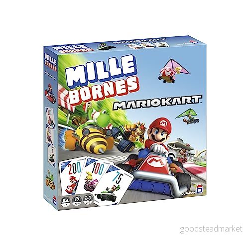Dujardin — Mille Bornes Mario Kart Brädspel Nå 1000 terminaler först Familjespel 2 spelare och mer Från 7 år 3262190413467