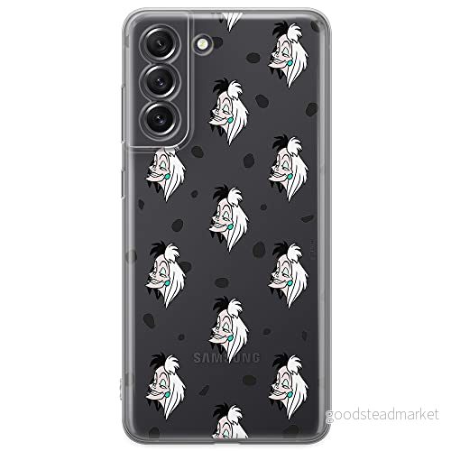 ERT GROUP mobiltelefonfodral för Samsung S21 FE originalt och officiellt licensierat Disney mönster Cruella 005 optimalt anpassad till formen på mobiltelefonen, gedeeltelijk transparant 5903932975383