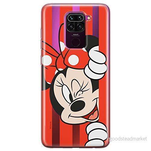 ERT GROUP mobiltelefonfodral för Xiaomi REDMI NOTE 9 originalt och officiellt licensierat Disney mönster Minnie 059 optimalt anpassad till formen på mobiltelefonen, gedeeltelijk transparant 5903040329191
