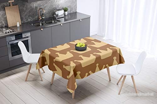 Bonamaison Bordsduk - Lila och Svart - 140 cm - Designad och Tillverkad i Turkiet 4546680040203