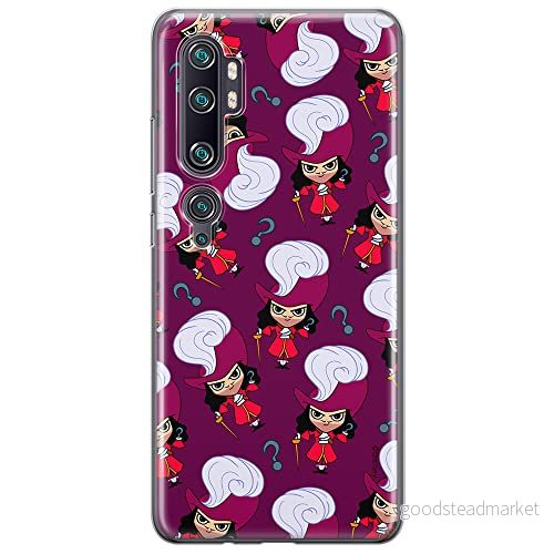 ERT GROUP mobiltelefonfodral för Xiaomi MI NOTE 10 / PRO originalt och officiellt licensierat Disney mönster James Hook 002, fodral tillverkad av TPU plast 5905131448491