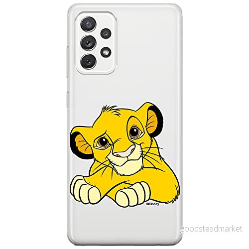 ERT GROUP mobiltelefonfodral för Samsung A52 5G / LTE 4G A52S originalt och officiellt licensierat Disney mönster Simba & Friends 009, gedeeltelijk transparant 5905131178435