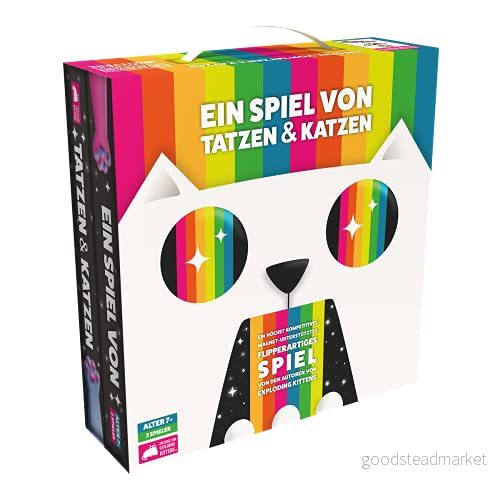 Exploding Kittens EXKD0004 Lek av tassar och katter, flerfärgad, färgglad, 4. Weitere Spiele von 852131006679