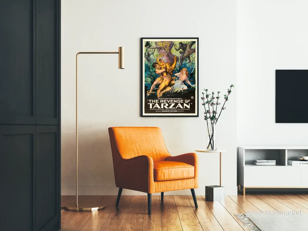 Vintageposter The Revenge of Tarzan väggdekoration jungel - Bild 2