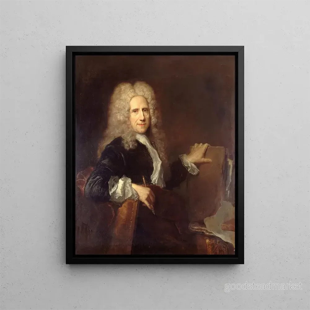 Målning Jean Mariette 1660-1724 gravör av kungen – Antoine Pesne | Konsttryck
