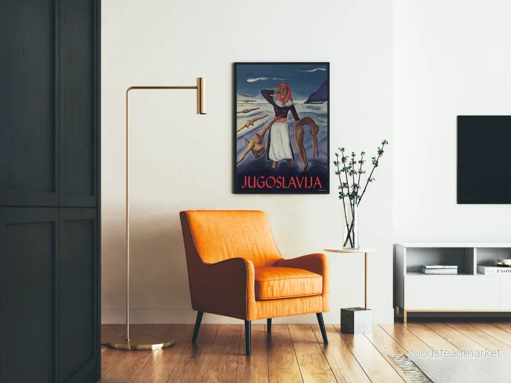 Vintageposter för väggdekoration Jugoslavija konstnärlig dramatik - Bild 2