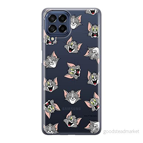 ERT GROUP mobiltelefonfodral för Samsung M53 5G originalt och officiellt licensierat Tom & Jerry mönster 007 optimalt anpassad till formen på mobiltelefonen, gedeeltelijk transparant 5905511388805