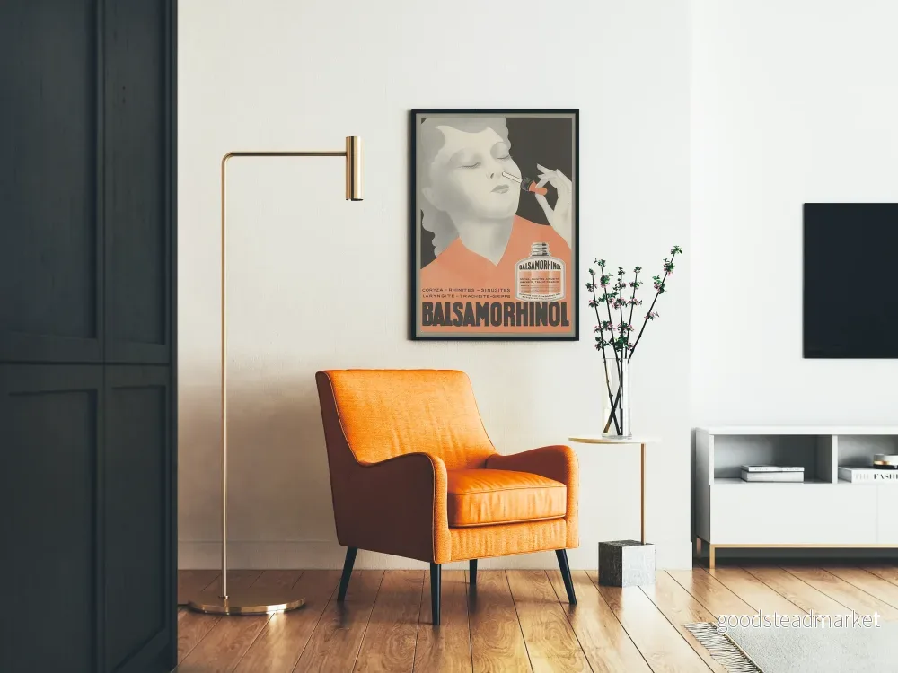 Vintage affisch Balsamorhinol för medicinsk väggdekoration - Bild 2