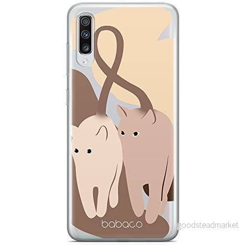 ERT GROUP mobiltelefonfodral för Samsung A70 originalt och officiellt licensierat Babaco mönster Cats 002 optimalt anpassad till formen på mobiltelefonen, gedeeltelijk transparant 5905131077226