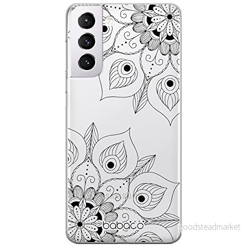 ERT GROUP mobiltelefonfodral för Samsung S21 originalt och officiellt licensierat Babaco mönster Mandalas 003 Vit optimalt anpassad till formen på mobiltelefonen, gedeeltelijk transparant 5904805824340