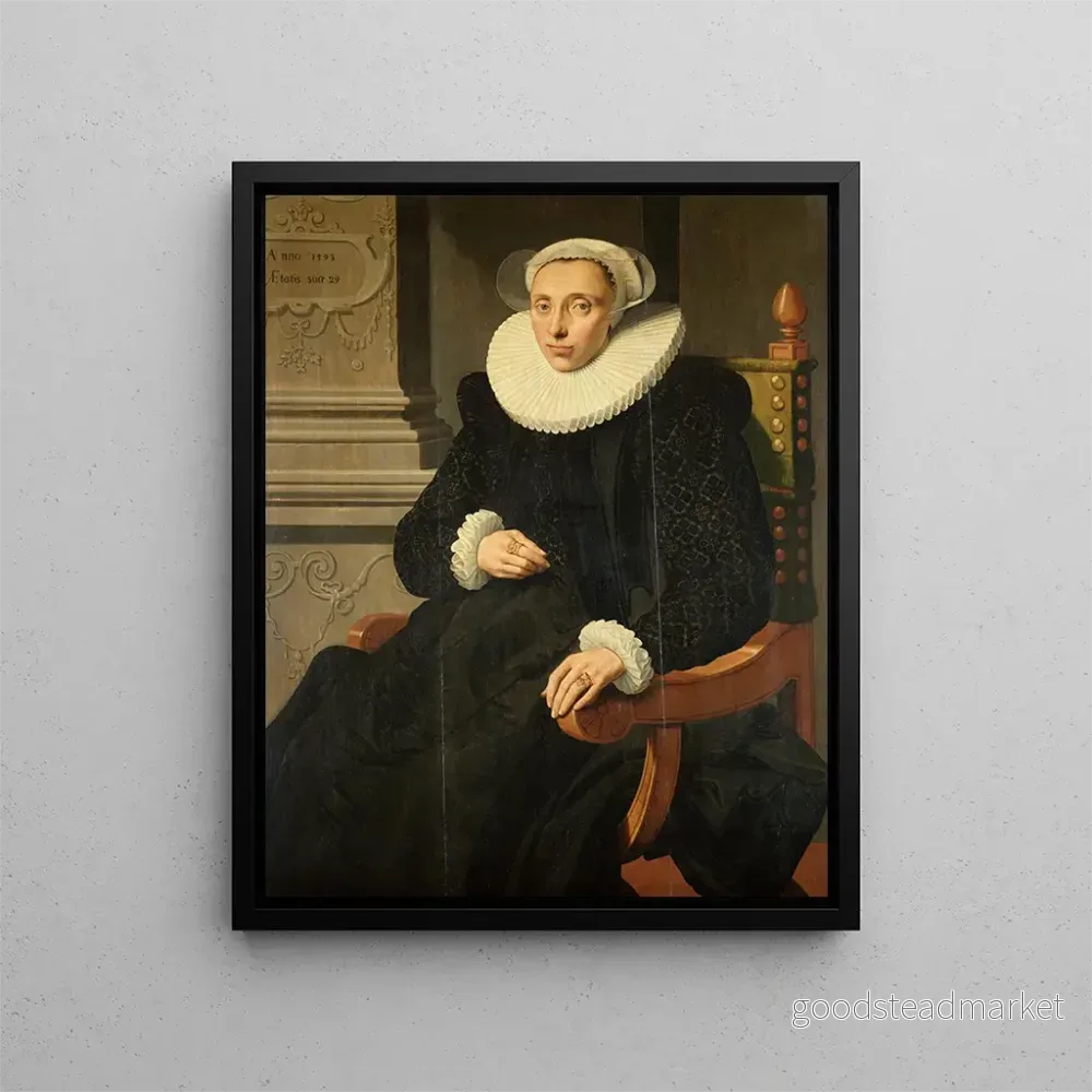 Målning av Elisabeth van Cronenburgh – Aert Pietersz | Konsttryck