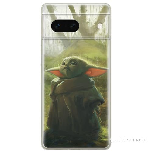 ERT GROUP mobiltelefonfodral för Google PIXEL 7 originalt och officiellt licensierat Star Wars mönster Baby Yoda 017 optimalt anpassad till formen på mobiltelefonen, fodral tillverkad av TPU plast 5905795146894