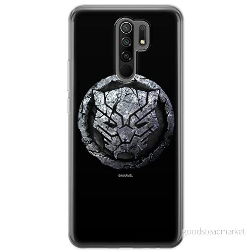ERT GROUP mobiltelefonfodral för Xiaomi REDMI 9 originalt och officiellt licensierat Marvel mönster Black Panther 013 optimalt anpassad till formen på mobiltelefonen, fodral tillverkad av TPU plast 5903932412451