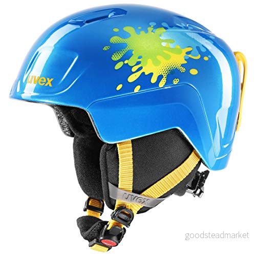 uvex heyya skidhjälm för barn individuell storleksanpassning optimerad ventilation blue splash 51 55 cm 4043197329864
