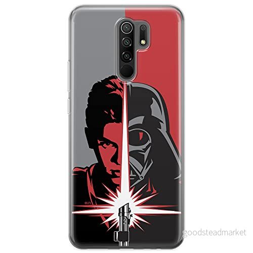 ERT GROUP mobiltelefonfodral för Xiaomi REDMI 9 originalt och officiellt licensierat Star Wars mönster Darth Vader 007 optimalt anpassad till formen på mobiltelefonen, fodral tillverkad av TPU plast 5903040308042