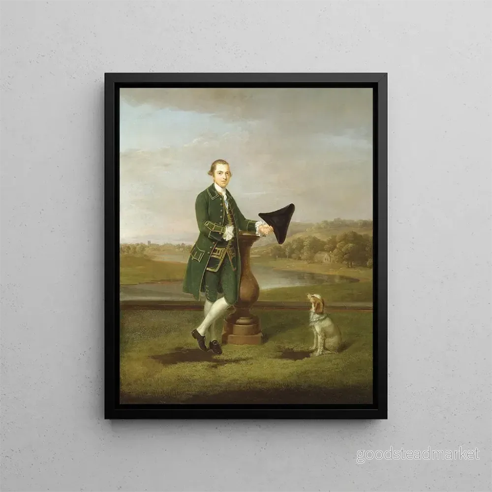 Målning Portrait av en man – Arthur Devis | Konsttryck Målning Portrait av en man – Arthur Devis | Konsttryck