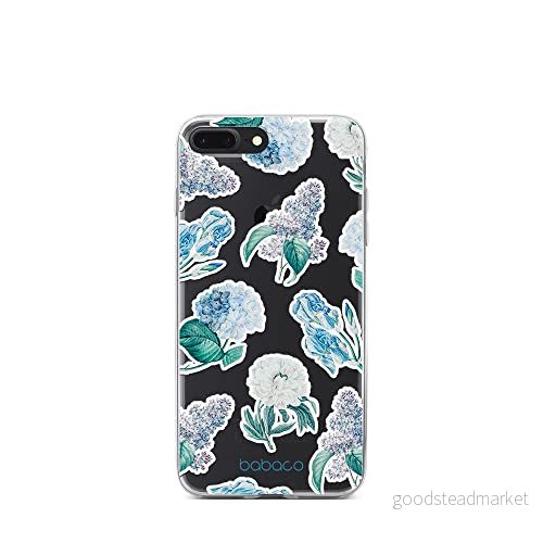 ERT GROUP mobiltelefonfodral för Iphone 7 PLUS/ 8 PLUS originalt och officiellt licensierat Babaco mönster Flowers 029 optimalt anpassad till formen på mobiltelefonen, gedeeltelijk transparant 5905131273062