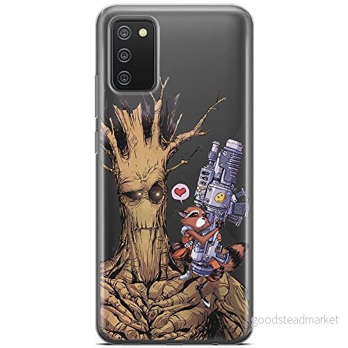 ERT GROUP mobiltelefonfodral för Samsung A02S originalt och officiellt licensierat Marvel mönster Guardians of the Galaxy 001 optimalt anpassad till formen på mobiltelefonen, gedeeltelijk transparant 5903040227275