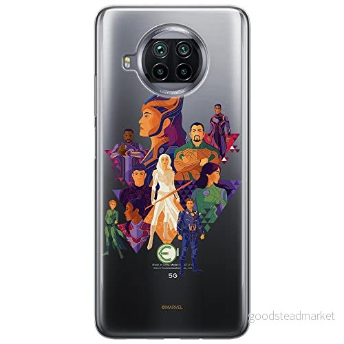 ERT GROUP mobiltelefonfodral för Xiaomi MI 10T LITE/REDMI NOTE 9 PRO 5G originalt och officiellt licensierat Marvel mönster Eternals 007, gedeeltelijk transparant 5904805115141