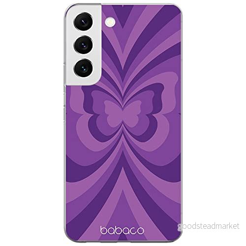 ERT GROUP mobiltelefonfodral för Samsung S22 originalt och officiellt licensierat Babaco mönster Butterflies 001 optimalt anpassad till formen på mobiltelefonen, fodral tillverkad av TPU plast 5904805727900