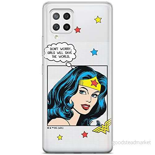 ERT GROUP mobiltelefonfodral för Samsung A42 5G originalt och officiellt licensierat DC mönster Wonder Woman 028 optimalt anpassad till formen på mobiltelefonen, gedeeltelijk transparant 5903932944068