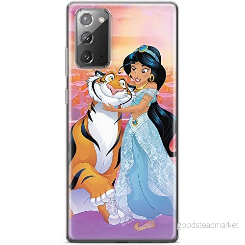 ERT GROUP mobiltelefonfodral för Samsung GALAXY NOTE 20 originalt och officiellt licensierat Disney mönster Jasmine and Rajah 001 anpassad till formen på mobiltelefonen, fodral tillverkad av TPU plast 5904805457678