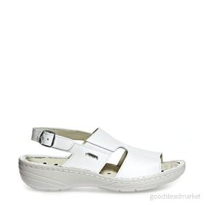 Abeba Sandale 6874 Reflexor Comfort slätt läder vit, certifierad, 43 4042035869586 Abeba Sandale 6874 Reflexor Comfort slätt läder vit, certifierad, 43 4042035869586