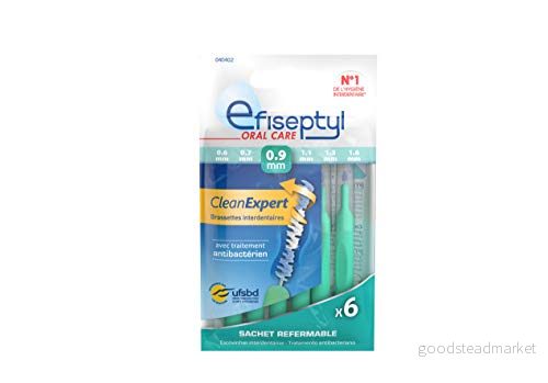 EFISEPTYL Clean Expert borstar 0,9 mm, 6 stycken 3031440404025
