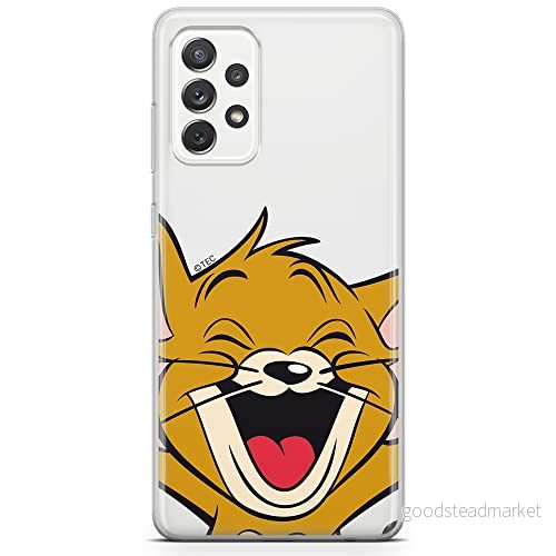 ERT GROUP mobiltelefonfodral för Samsung A33 5G originalt och officiellt licensierat Tom and Jerry mönster 003 optimalt anpassad till formen på mobiltelefonen, gedeeltelijk transparant 5904805346590