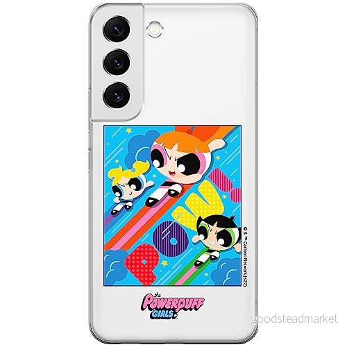 ERT GROUP mobiltelefonfodral för Samsung S22 originalt och officiellt licensierat The Powerpuff Girls mönster 025 anpassad till formen på mobiltelefonen, gedeeltelijk transparant 5905511970741
