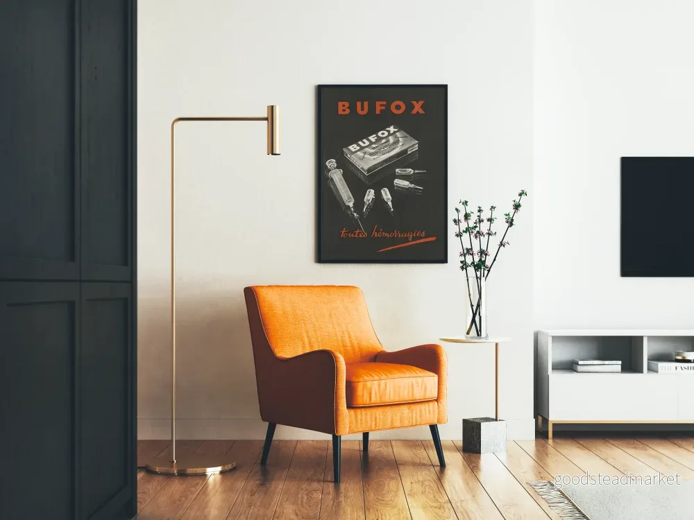 Vintageposter Bufox - Injektionsbehandling för blödningar - Bild 2
