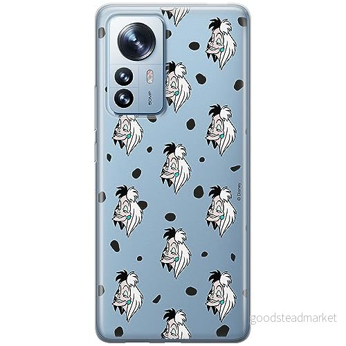 ERT GROUP mobiltelefonfodral för Xiaomi 12 PRO originalt och officiellt licensierat Disney mönster Cruella 005 optimalt anpassad till formen på mobiltelefonen, gedeeltelijk transparant 5905511520465