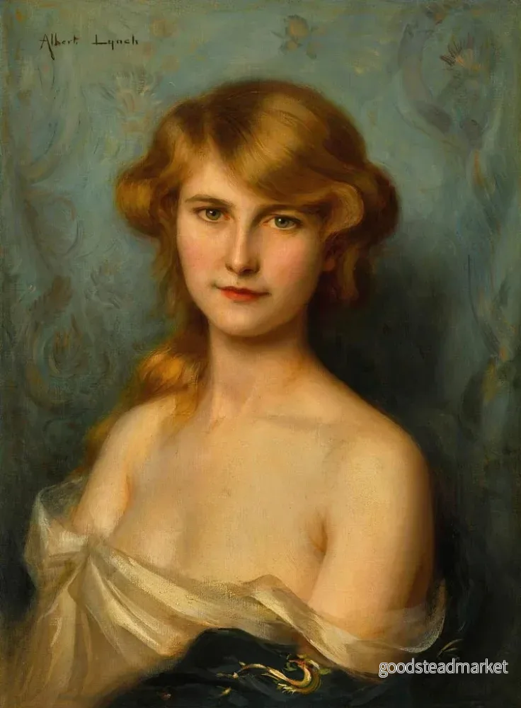 Målning En ung skönhet - Albert Lynch | Konsttryck - Bild 2