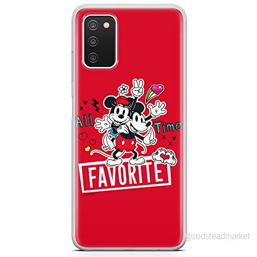 ERT GROUP mobiltelefonfodral för Samsung A03S originalt och officiellt licensierat Disney mönster Mickey & Minnie 011 optimalt anpassad till formen på mobiltelefonen, fodral tillverkad av TPU plast 5903932990140