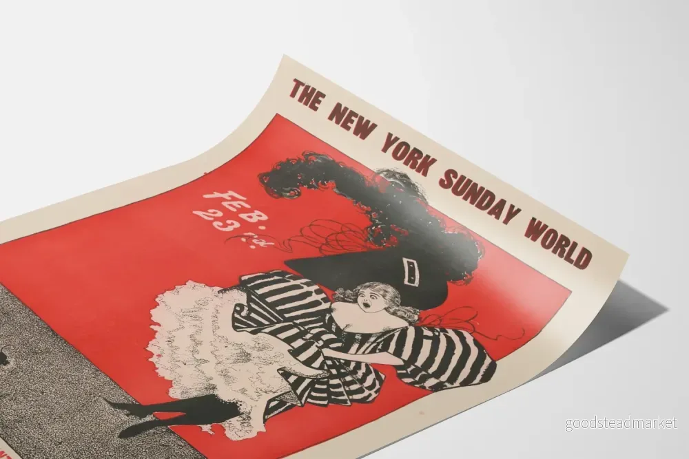 Vintageposter The New York Sunday World - 23 februari - Bild 3