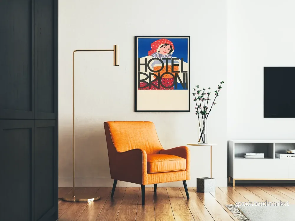 Vintageaffisch Hôtel Brioni för väggdekoration - Bild 2