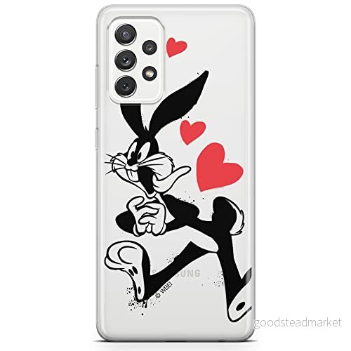 ERT GROUP mobiltelefonfodral för Samsung A73 5G originalt och officiellt licensierat Looney Tunes mönster Bugs 002 optimalt anpassad till formen på mobiltelefonen, gedeeltelijk transparant 5904805522475