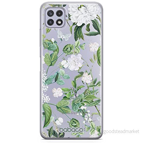 ERT GROUP mobiltelefonfodral för Samsung A22 5G originalt och officiellt licensierat Babaco mönster Flowers 034 optimalt anpassad till formen på mobiltelefonen, gedeeltelijk transparant 5905131292889