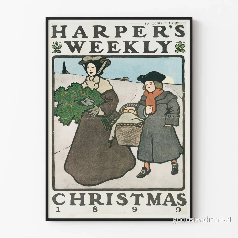 Vintageposter Harper's Weekly Jul 1899 för väggdekoration